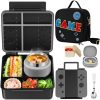 Game Lunch Box for Kids with Thermo 9oz Wide Mouth Stainless Food Jar and Insulated Lunch Bag Leakproof Lunch Box Set for Travel School
