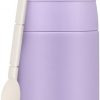 10oz Soup Thermo for Hot Food Kids Insulated Food Jar with Spoon Wide Mouth Stainless Steel Lunch Container Leak Proof Vacuum Food Box for School Travel Picnic Purple