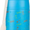 10oz Soup Thermo for Hot Food Kids Insulated Food Jar with Spoon Wide Mouth Stainless Steel Lunch Container Leak Proof Vacuum Food Box for School Travel Picnic Blue Dinosaur