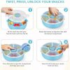 Kids Original Snack Spinner Bundle - Reusable Snack Container with 5 Compartment Dispenser and Lid | BPA and PVC Free | Dishwasher Safe | No Spill, Leakproof,for Toddlers,School (Blue-2Pack)