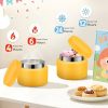 Bento Lunch Box for Kids with 9oz Soup Thermo, Leakproof Lunch Food Containers with 4 Compartment, Kids Thermo Hot Food Jar for School Travel