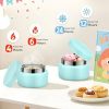 Lunch Box Kids Box Bento Box for Kids - 9oz Soup Thermo, Insulated Bento Lunch Box with Leak Proof Vacuum Insulated Food Jar - 5 Compartments((Blue Sky)
