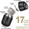 Insulated Soup Thermo 17oz - Stainless Steel Vacuum Lunch Box for Adults, Kids Leakproof Hot Food Container with Handle Folding Spoon (School Office Outdoor)