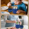 17oz Soup Thermo for Hot Food Adults Insulated Food Jar Thermo Hot Food Lunch Container Wide Mouth Stainless Steel Lunch Box for Kids with Folding Spoon Cleaning Brush Navy Blue