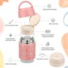 10oz Soup Thermo for Hot Food Kids Insulated Food Jar Container with Spoon Width Mouth Stainless Steel Leak Proof Thermo Lunch Box for School Travel