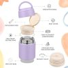 10oz Soup Thermo for Hot Food Kids Insulated Food Jar Container with Spoon Width Mouth Stainless Steel Leak Proof Thermo Lunch Box for School Travel