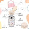10oz Soup Thermo for Hot Food Kids Insulated Food Jar Container with Spoon Width Mouth Stainless Steel Leak Proof Thermo Lunch Box for School Travel