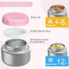 Bento Lunch Box for Kids with 12oz Soup Thermo,4 Compartments Lunch Box Containers Kids, Includes Foldable Spoon &Sauce Jar, BPA Free&Leak proof,Insulated Food Jar for Travel,School (Pink)