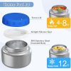 Bento Lunch Box for Kids with 12oz Soup Thermo,4 Compartments Lunch Box Containers Kids, Includes Foldable Spoon &Sauce Jar, BPA Free&Leak proof,Insulated Food Jar for Travel,School,Picnic