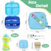 Kids Bento Lunch Box with 12oz Soup Thermo, Kids Leakproof Lunch Food Container with 4 Compartments, Insulated Lunch Bag & Water Cup for Girls Boys to School Travel