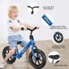 Toddler Balance Bike 12” No Pedal Training Bicycle for Kids 24 Months to 5 Years Tool-Free Adjustments Seat and Handlebar Best Gift for 2-5 Boys Girls