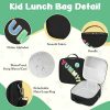 Kids Bento Lunch Box with 12oz Soup Thermo, Kids Leakproof Lunch Food Container with 4 Compartments, Insulated Lunch Bag & Water Cup for Girls Boys to School Travel