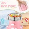 10oz Soup Thermo for Hot Food Kids Insulated Food Jar with Spoon Wide Mouth Stainless Steel Lunch Container Leak Proof Vacuum Food Box for School Travel Picnic Pink Unicorn