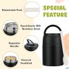 10oz Soup Thermo for Hot Food Kids Insulated Food Jar Container with Spoon Width Mouth Stainless Steel Leak Proof Thermo Lunch Box for School Travel