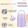 10oz Soup Thermo for Hot Food Kids Insulated Food Jar Container with Spoon Width Mouth Stainless Steel Leak Proof Thermo Lunch Box for School Travel