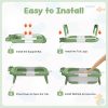 Collapsible Baby Bathtub for Newborn to Toddler (0-24 Months), Portable Baby Bath Tub for Travel, Newborn Bathtub with Soft and Supportive Cushion (Astronaut-Green)