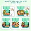 Bento Lunch Box for Kids with 12oz Soup Thermo,4 Compartments Lunch Box Containers Kids, Includes Foldable Spoon &Sauce Jar, BPA Free&Leak proof,Insulated Food Jar for Travel,School,Picnic