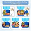 Bento Lunch Box for Kids with 12oz Soup Thermo,4 Compartments Lunch Box Containers Kids, Includes Foldable Spoon &Sauce Jar, BPA Free&Leak proof,Insulated Food Jar for Travel,School,Picnic