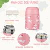 10oz Soup Thermo for Hot Food Kids Insulated Food Jar with Spoon Wide Mouth Stainless Steel Lunch Container Leak Proof Vacuum Food Box for School Travel Picnic Pink Unicorn