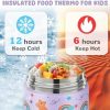 10oz Soup Thermo for Hot Food Kids Insulated Food Jar Container with Spoon Width Mouth Stainless Steel Leak Proof Thermo Lunch Box for School Travel