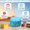 10oz Soup Thermo for Hot Food Silicone Snack Cup Set for Kids Lunch Thermo Leak-Proof Vacuum Stainless Steel Wide Mouth Food Jar for School Travel