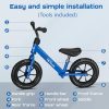 Toddler Balance Bike 12” No Pedal Training Bicycle for Kids 24 Months to 5 Years Tool-Free Adjustments Seat and Handlebar Best Gift for 2-5 Boys Girls