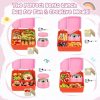 Bento Lunch Box for Kids with 9oz Soup Thermo, Leakproof Lunch Food Containers with 4 Compartment, Kids Thermo Hot Food Jar for School Travel