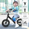 Toddler Balance Bike 12” No Pedal Training Bicycle for Kids 24 Months to 5 Years Tool-Free Adjustments Seat and Handlebar Best Gift for 2-5 Boys Girls