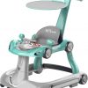 Baby Walker with Wheels for Boy Girl with Bouncer, Music and Lights Baby Jumper Activity Center, Adjustable Height Speed, Push Walker for Ages 7-18 Months Toddler (Green)