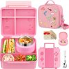 Game Lunch Box for Kids with Thermo 9oz Wide Mouth Stainless Food Jar and Insulated Lunch Bag Leakproof Lunch Box Set for Travel School