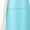 10oz Soup Thermo for Hot Food Kids Insulated Food Jar with Spoon Wide Mouth Stainless Steel Lunch Container Leak Proof Vacuum Food Box for School Travel Picnic Ice Blue