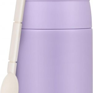 10oz Soup Thermo for Hot Food Kids Insulated Food Jar with Spoon Wide Mouth Stainless Steel Lunch Container Leak Proof Vacuum Food Box for School Travel Picnic Purple
