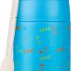 10oz Soup Thermo for Hot Food Kids Insulated Food Jar with Spoon Wide Mouth Stainless Steel Lunch Container Leak Proof Vacuum Food Box for School Travel Picnic Blue Dinosaur