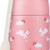 10oz Soup Thermo for Hot Food Kids Insulated Food Jar with Spoon Wide Mouth Stainless Steel Lunch Container Leak Proof Vacuum Food Box for School Travel Picnic Pink Unicorn