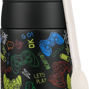 10oz Soup Thermo for Hot Food Kids insulated Food Jar Container with Spoon Width Mouth Stainless Steel Leak Proof Thermo Lunch Box for School Travel