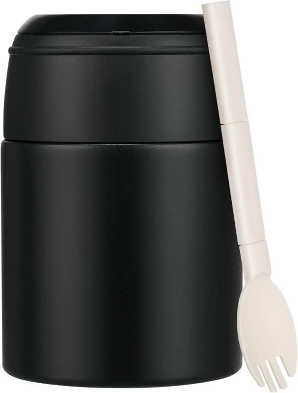 10oz Soup Thermo for Hot Food Kids Insulated Food Jar Container with Spoon Width Mouth Stainless Steel Leak Proof Thermo Lunch Box for School Travel