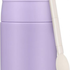 10oz Soup Thermo for Hot Food Kids Insulated Food Jar Container with Spoon Width Mouth Stainless Steel Leak Proof Thermo Lunch Box for School Travel